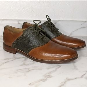 Cole Haan LEATHER Williams Saddle Oxford Lace Up Brogue Size 11